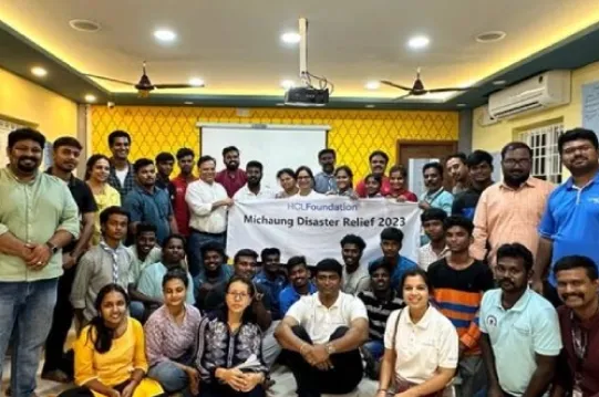 HCLFoundation supported after the Michaung cyclone 